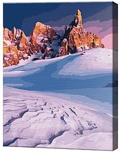 Tablou pe numere Art Gallery Vârfuri înzăpezite, 40х50 cm