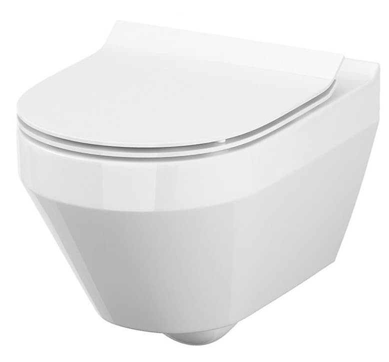 Унитаз подвесной Cersanit CREA RIMLESS SLIM SOFT CLOSE (111855)