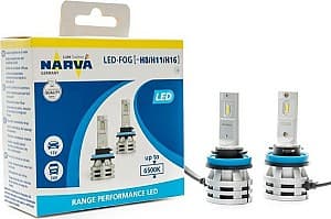 Lampă auto Narva H8/H11/H16 Range Performance Led 6500K (2 buc.)