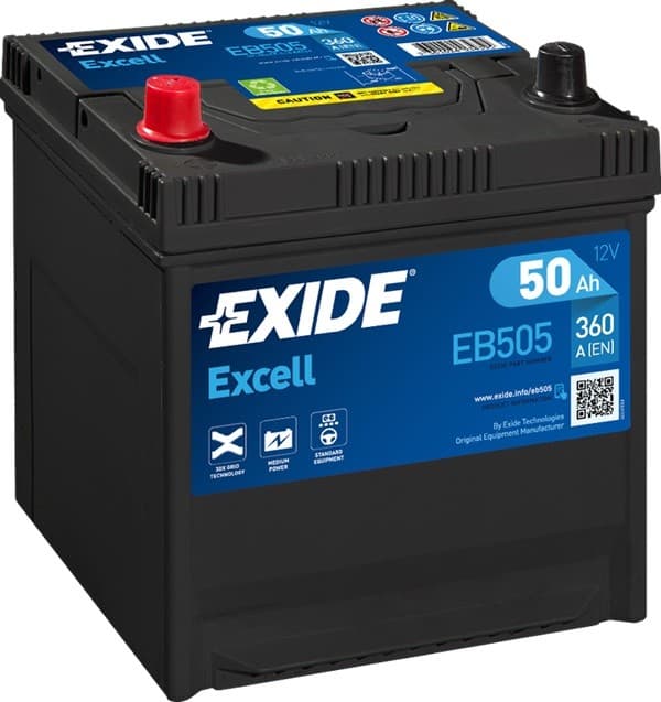 Автомобильный аккумулятор Exide Excell EB505