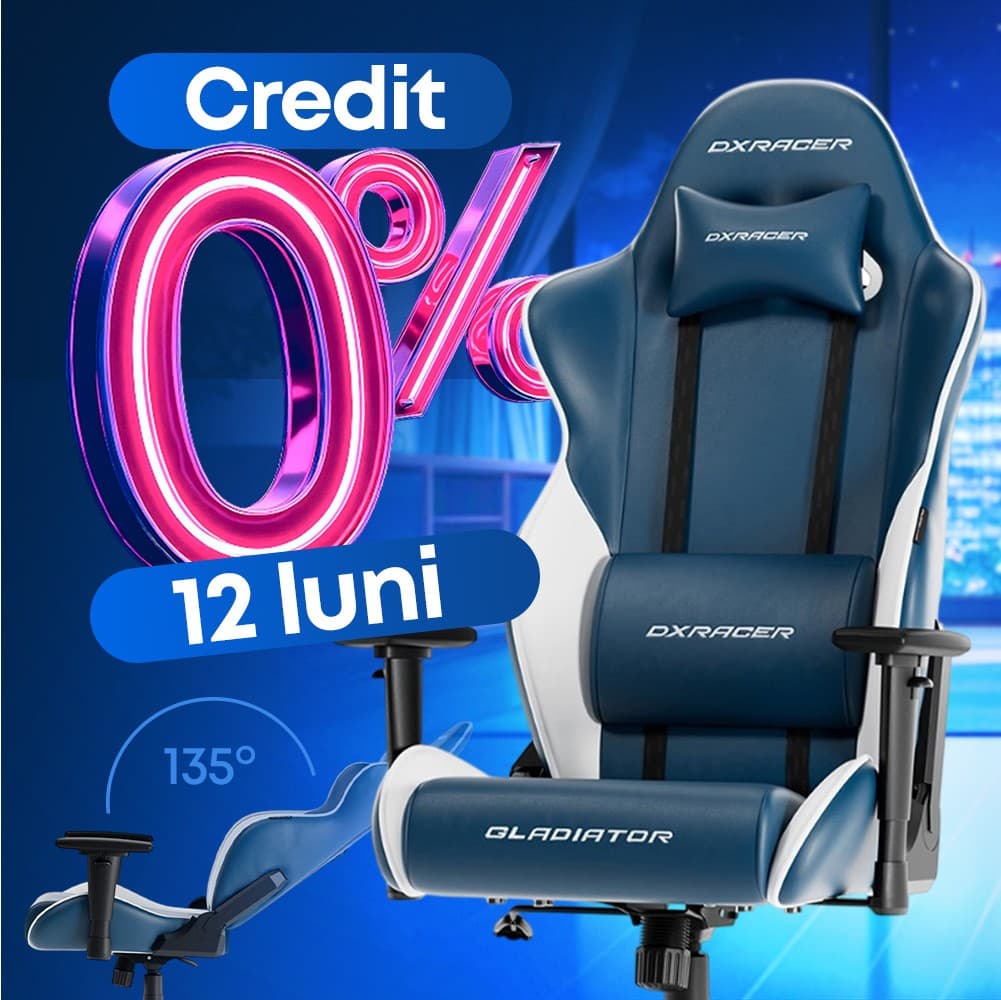 Игровое Кресло DXRACER GLADIATOR-23-L-BW-X1 Blue/White