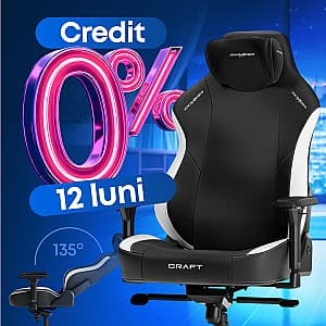 Игровое Кресло DXRACER CRAFT-23-L-NW-X1 Black/White