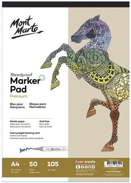 Album Mont Marte pentru schițe cu markerul