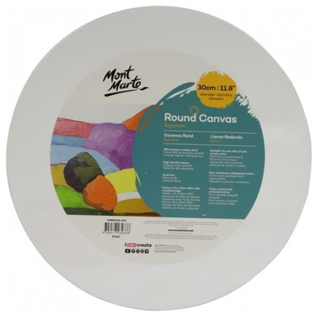 Pânză pentru pictură Mont Marte Signature Round 30cm