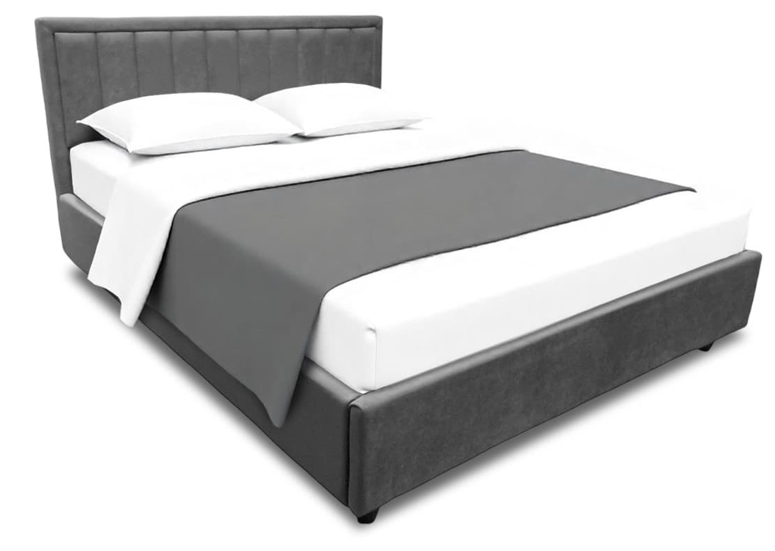 Кровать Alcantara Pulsar 160x200 Textile Grey