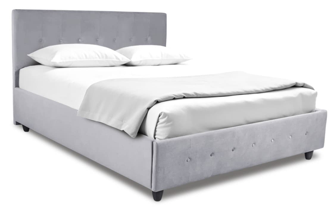 Кровать Alcantara Amazon 140x200 Textile Grey