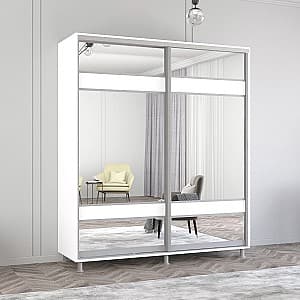 Шкаф-купе Mobildor Lux Aron K3 2300 8681 Alb briliant