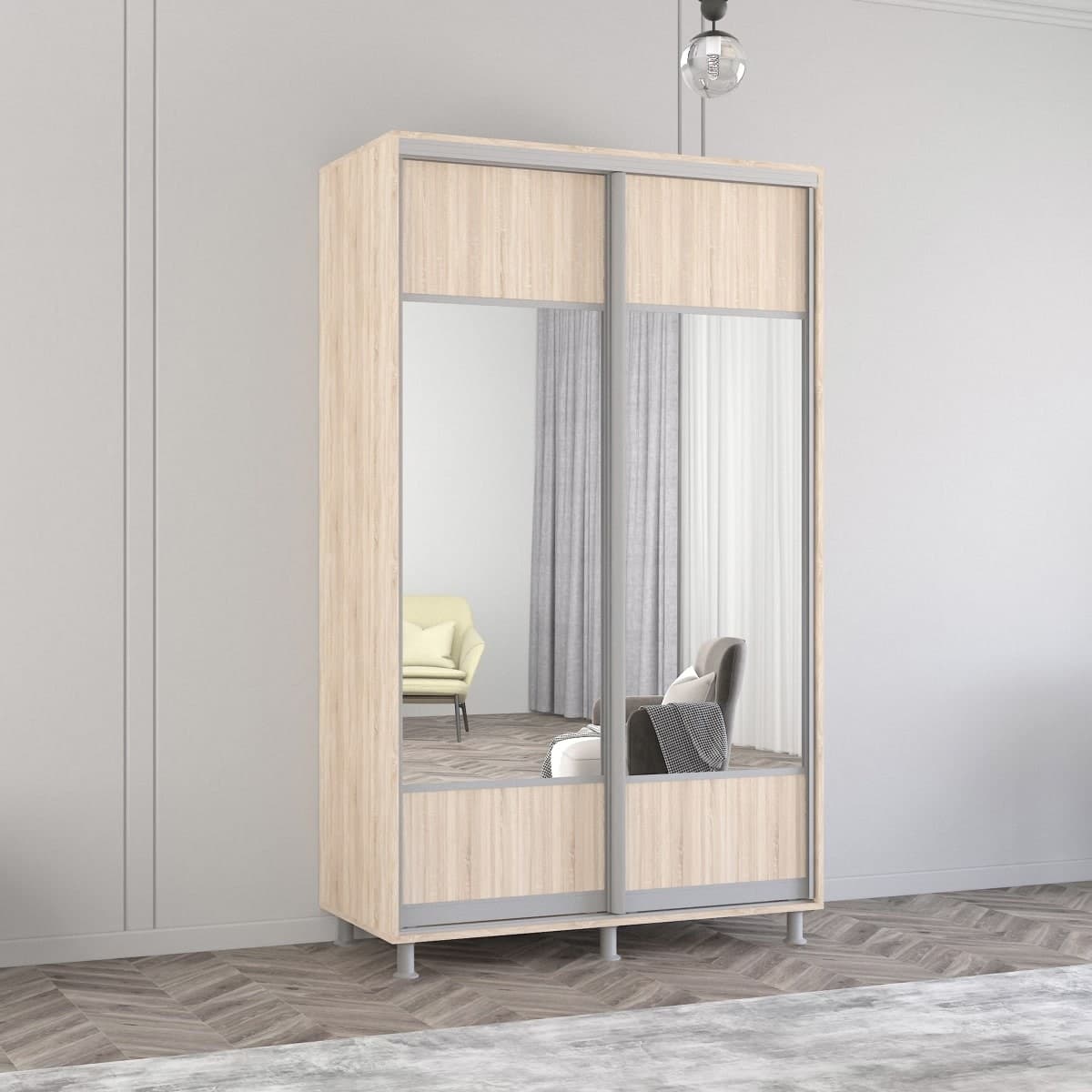 Dulap-Cupe Mobildor Lux Aron K1 1400 (3025 Sonoma )