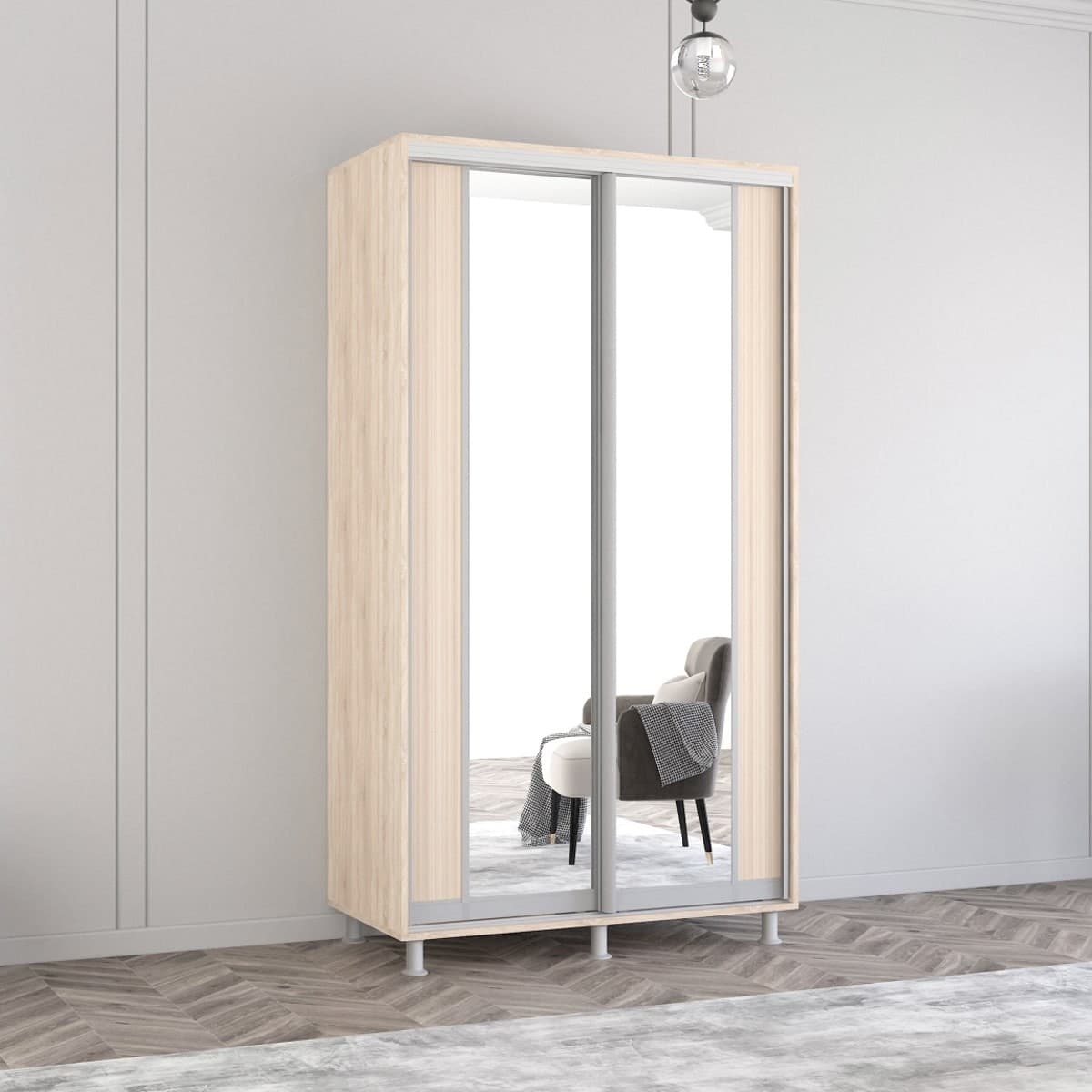 Шкаф-купе Mobildor Lux Aron K2 1200 (3025 Sonoma )