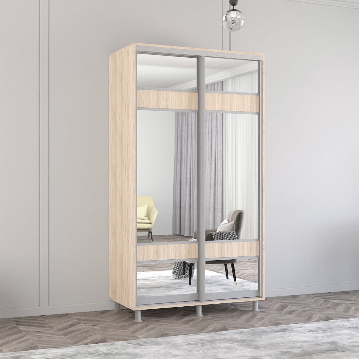 Шкаф-купе Mobildor Lux Aron K3 1200 (3025 Sonoma )