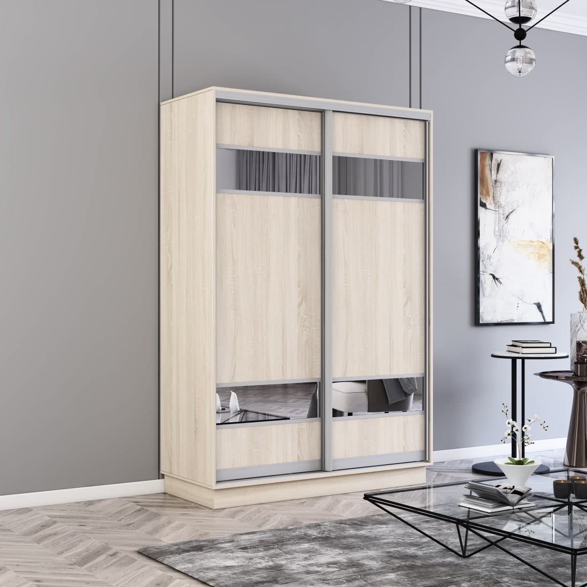 Шкаф-купе Mobildor Lux Fox L 1400 (Sonoma 3025)