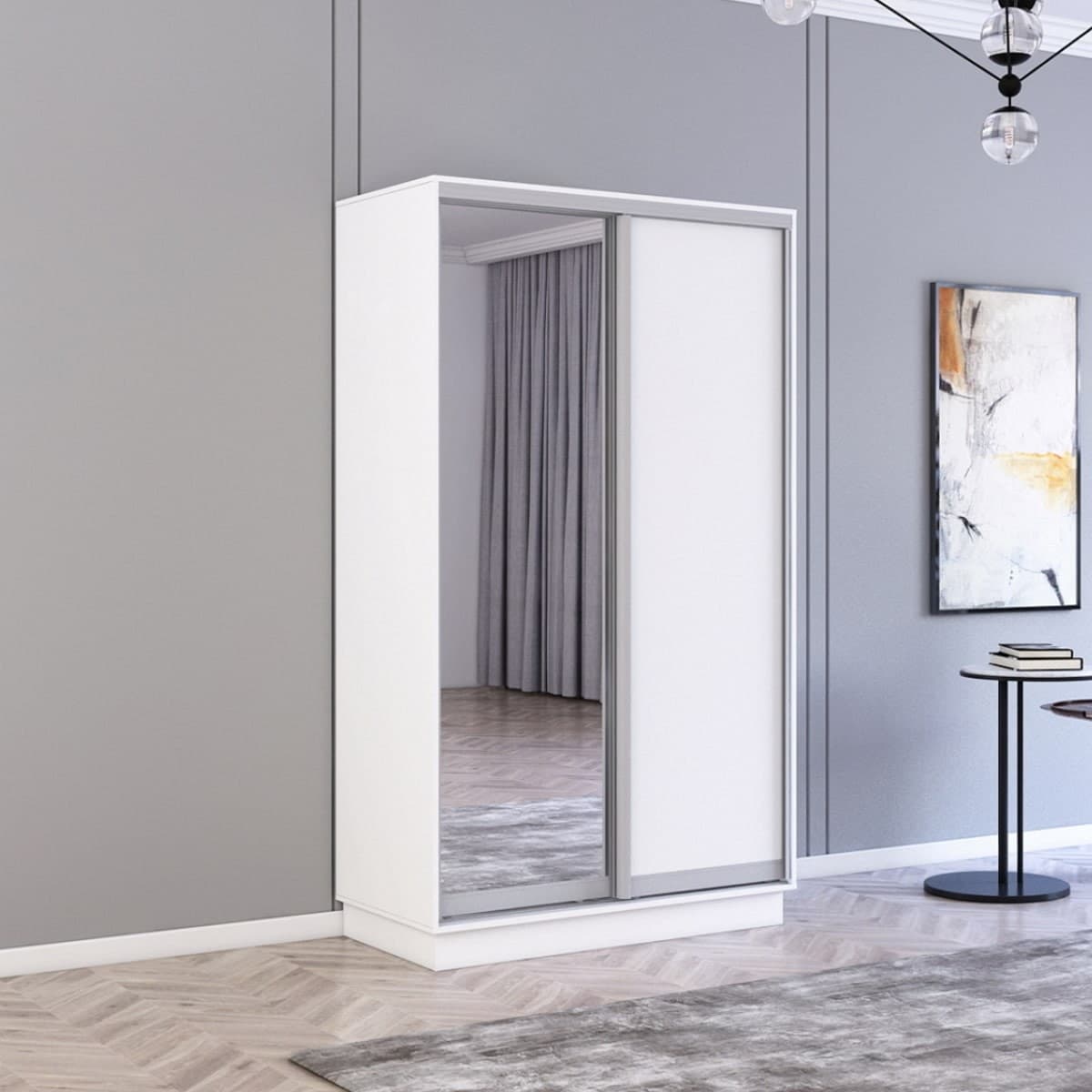 Dulap-Cupe Mobildor Lux Fox 1 L 1200 (Alb Briliant 8681)