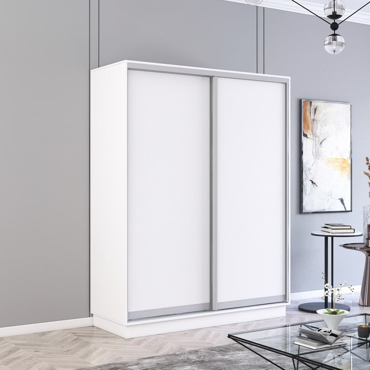 Dulap-Cupe Mobildor Lux Fox L 1600 x2 PAL (Alb Briliant 8682)