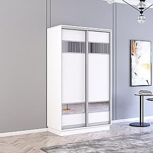 Шкаф-купе Mobildor Lux Fox L 1100 (Alb Briliant 8681)