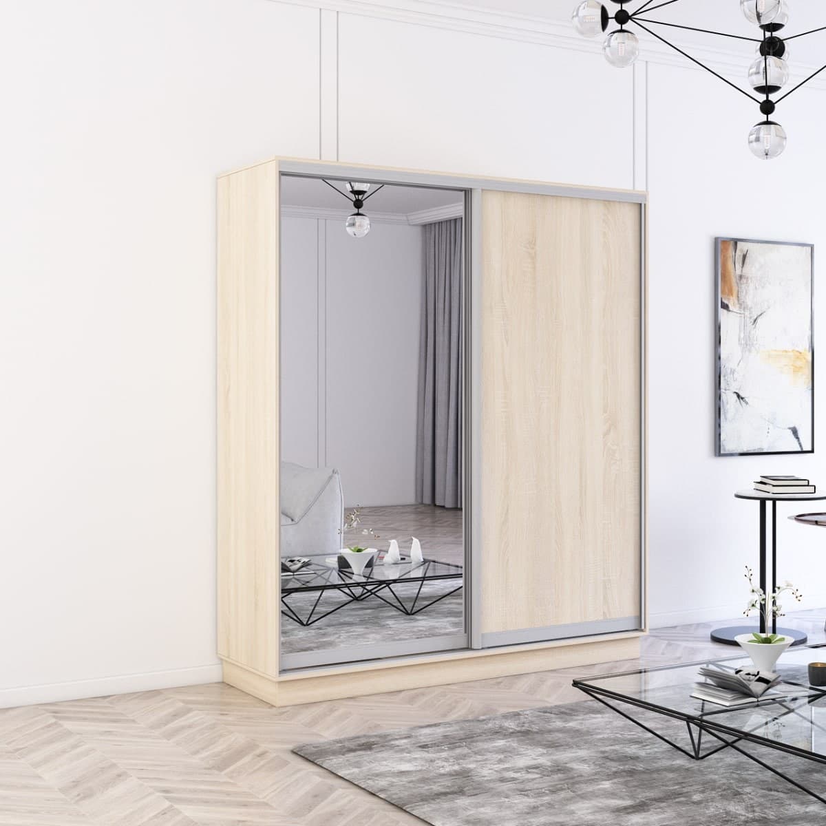 Dulap-Cupe Mobildor Lux Fox 1 L 1800 (Sonoma 3025)