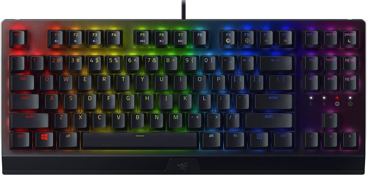 Клавиатура для игр RAZER Blackwidow V3 Tenkeyless Black (Green Switch)