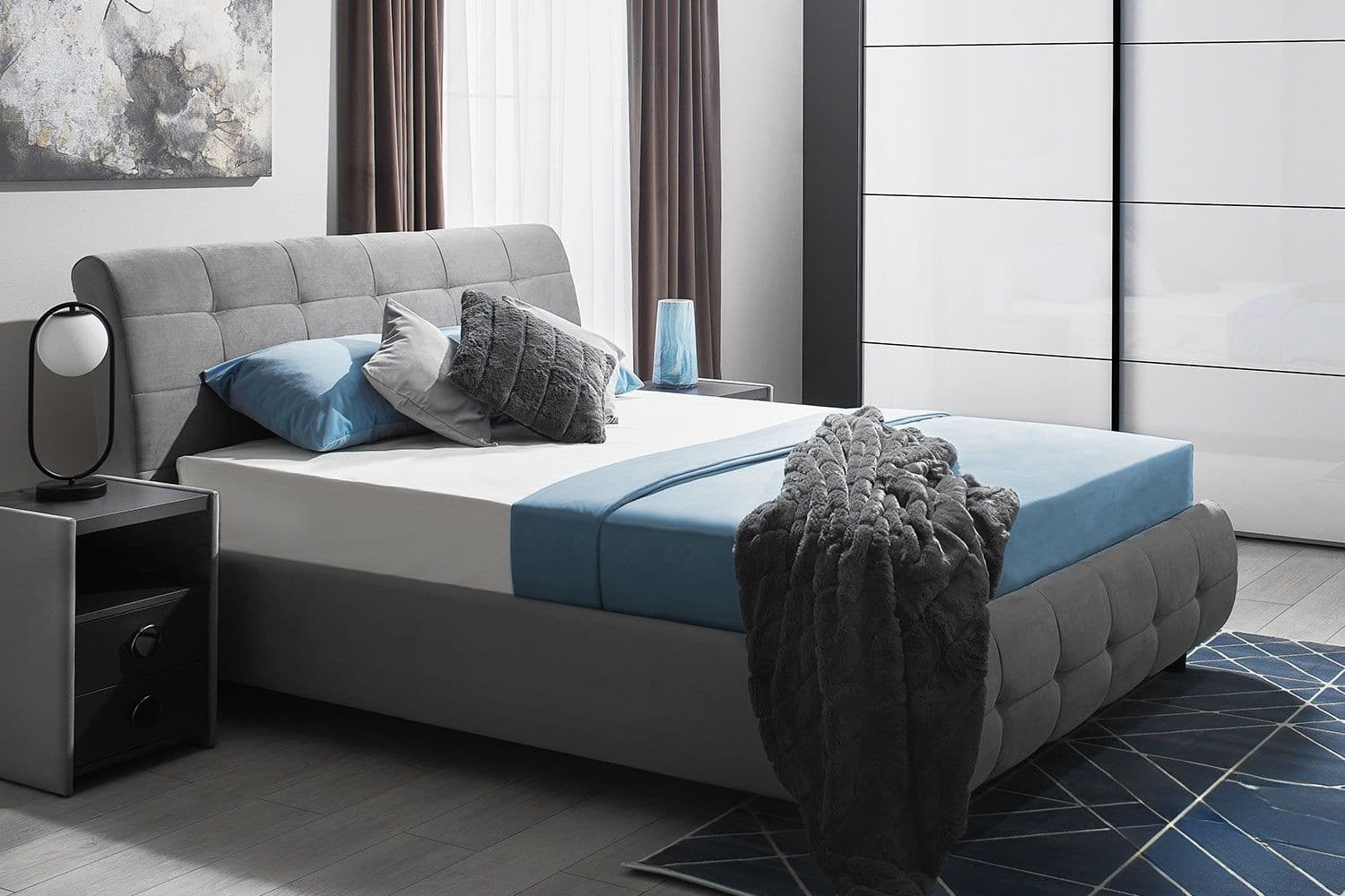 Спальня Ambianta Samba Grey 1600 мм