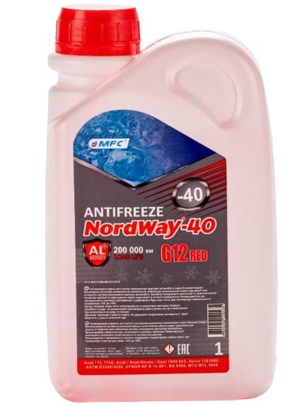 Антифриз MFC NordWay G12- 40 1 Red