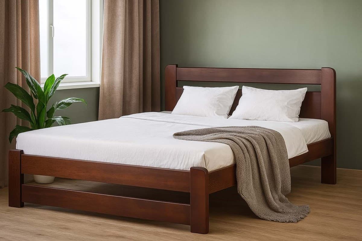 Кровать Mebil Lev Lira 140x200 Орех Темный