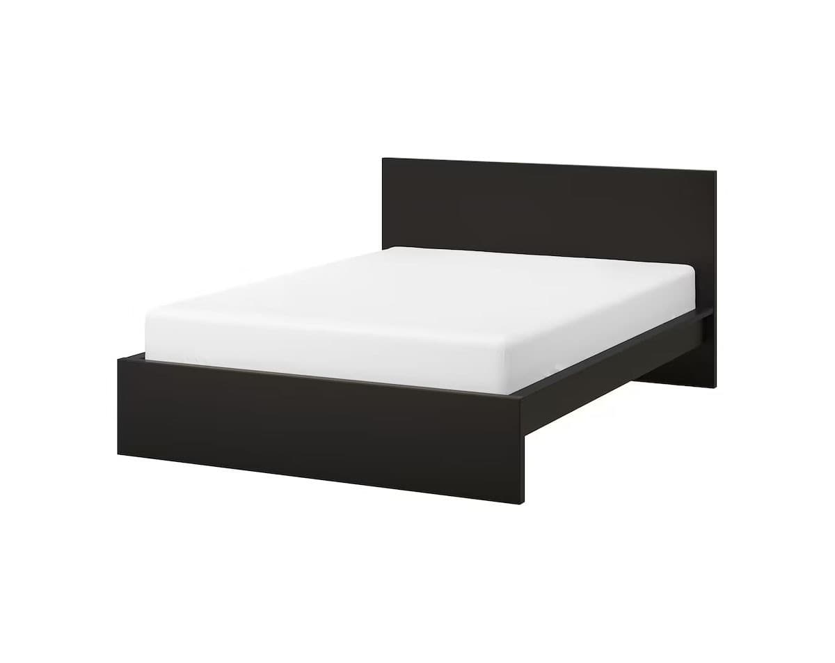 Pat IKEA Malm black-brown/Luroy 180x200 cm