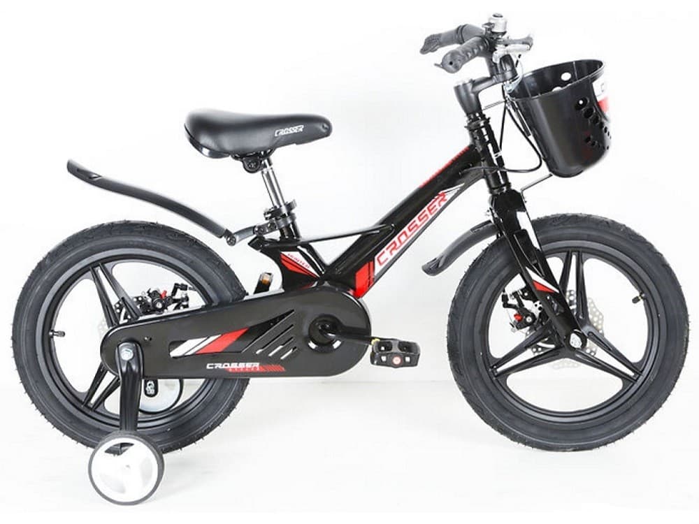 Bicicleta pentru copii Crosser Magnesium Hunter Pro 18 Black