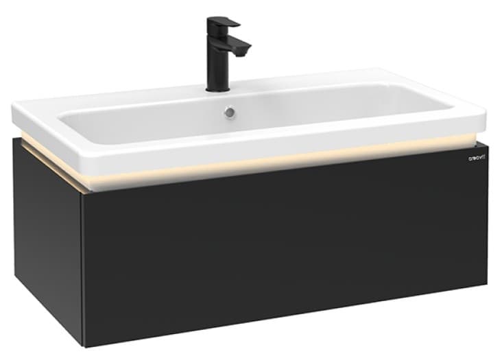 Шкаф подвесной Creavit Ante AE0085.42.AA + раковина