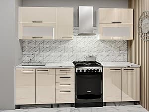 Bucatarie PS Lena 2m (in sus) High gloss Bianco