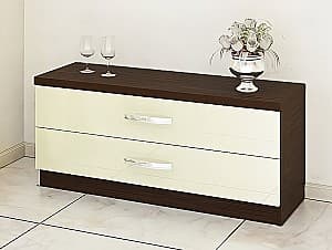 Комод PS КХ-120 (2 ящ.) мокко/крем Bianco