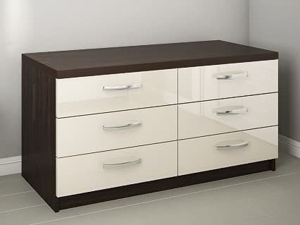 Comoda PS KX-150(6) mokko/bianco-bej