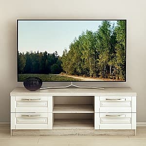 Comoda TV PS TVX-180 1.8m (frezare) corton/alb
