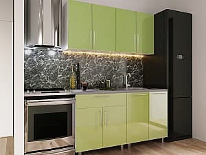 Кухня PS Мини (High Gloss) 1.6 m Green