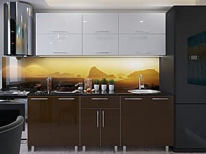 Кухня PS Modern (High Gloss) 1.8m White/Brown
