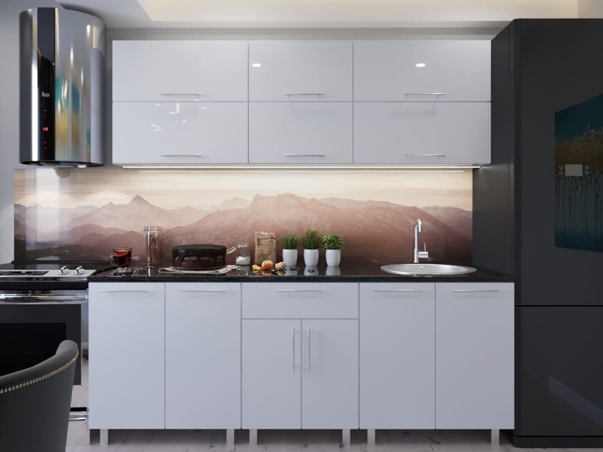 Bucatarie PS Modern (High Gloss) 1.8m White