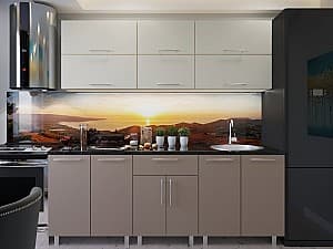 Кухня PS Modern (High Gloss) 1.8m Bianco Matt/Cappuccino