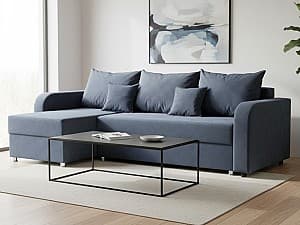 Угловой диван Elegant Style Eco (250) Dark Blue