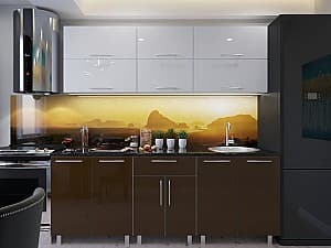 Кухня PS Modern (High Gloss) 2m White/Brown