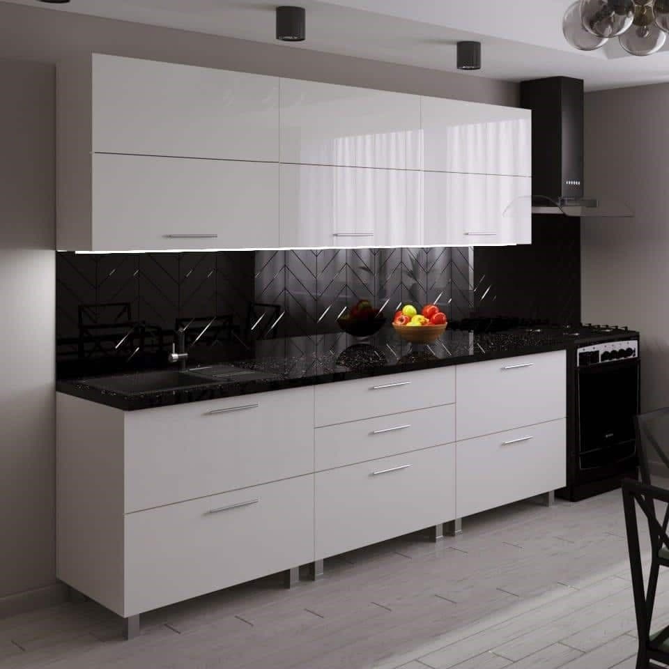 Кухня PS Blum (High Gloss) 2.4 m White