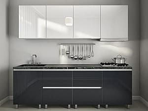 Кухня PS Гола-2 2.4 м High Gloss Black