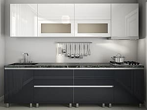 Кухня PS Gola-5 2.8 m High Gloss Black