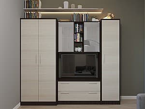 Стенка PS Анна (Венге/Шамони светлый)