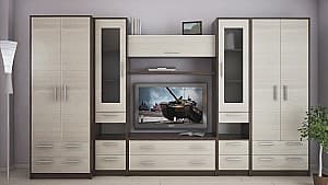 Стенка PS Омега (2) L 3.7 м Венге/Шамони светлый