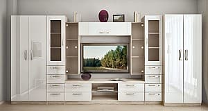 Стенка PS Людмила Х ТВ-1,2 м 4,2 м кортона/белый