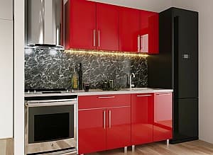 Bucatarie PS Mini (High Gloss) 1.6 m Red