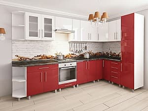Bucatarie PS Ana 3.4x1.7m Red/White