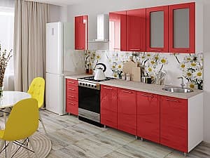 Кухня PS Лена 1.6 м Red