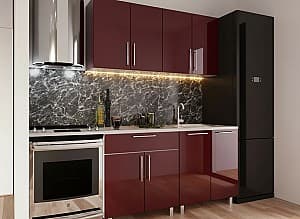Кухня PS Мини (High Gloss) 1.6 m Bordo