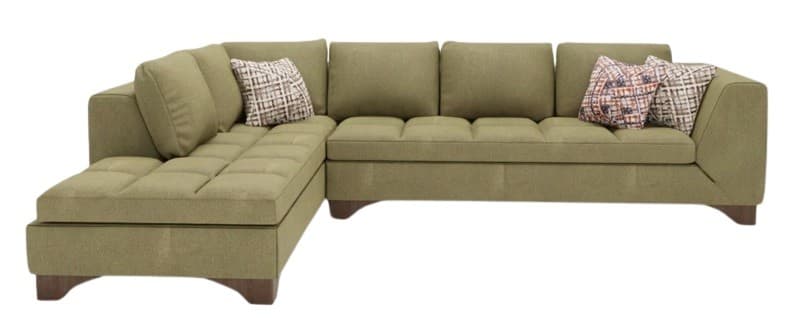 Canapea de colt Dogtas LUCCA (290*225 cm) olive velvet