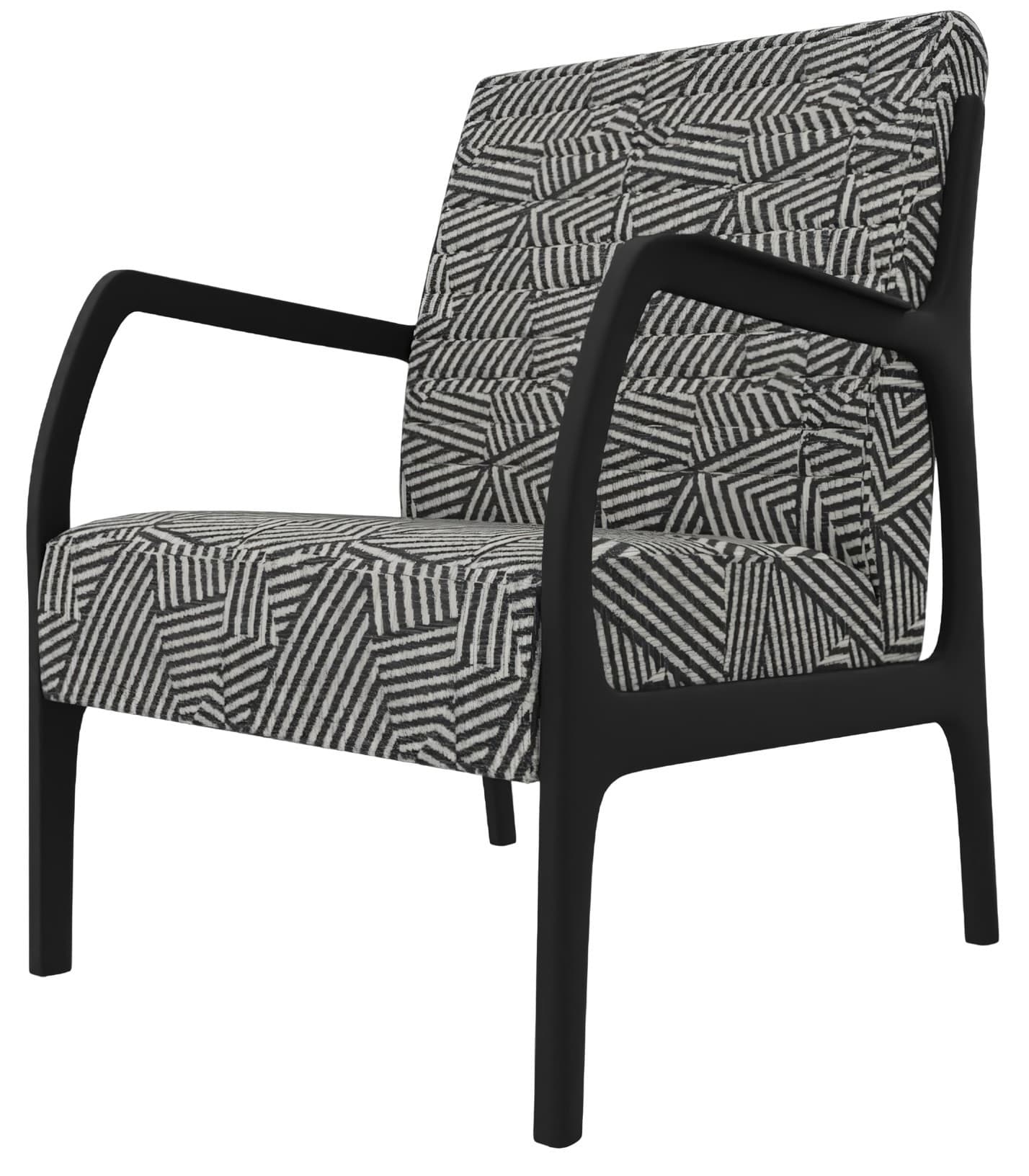 Fotoliu Dogtas GLORIA black and white