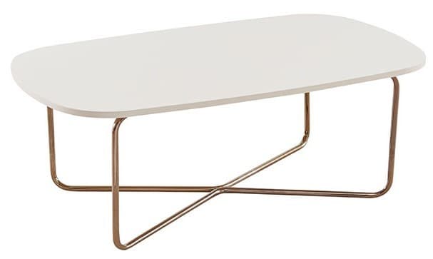 Журнальный столик Dogtas NICOLE 120x70 Кремовый/Бронзовый