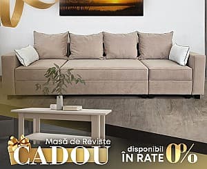 Canapea PM Rimini 3 Beige/Brown